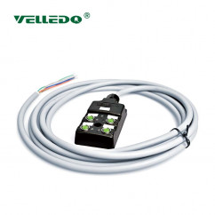 Распределительная коробка VELLEDQ M8-A3-4K3P-5.0PUR/GY